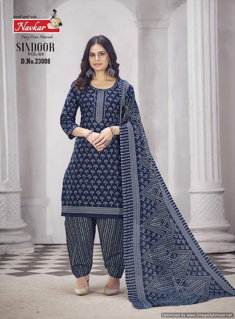 Sindoor Vol 23 By Navkar Pure Cotton Printed Readymade Dress Wholesale Shop In Surat